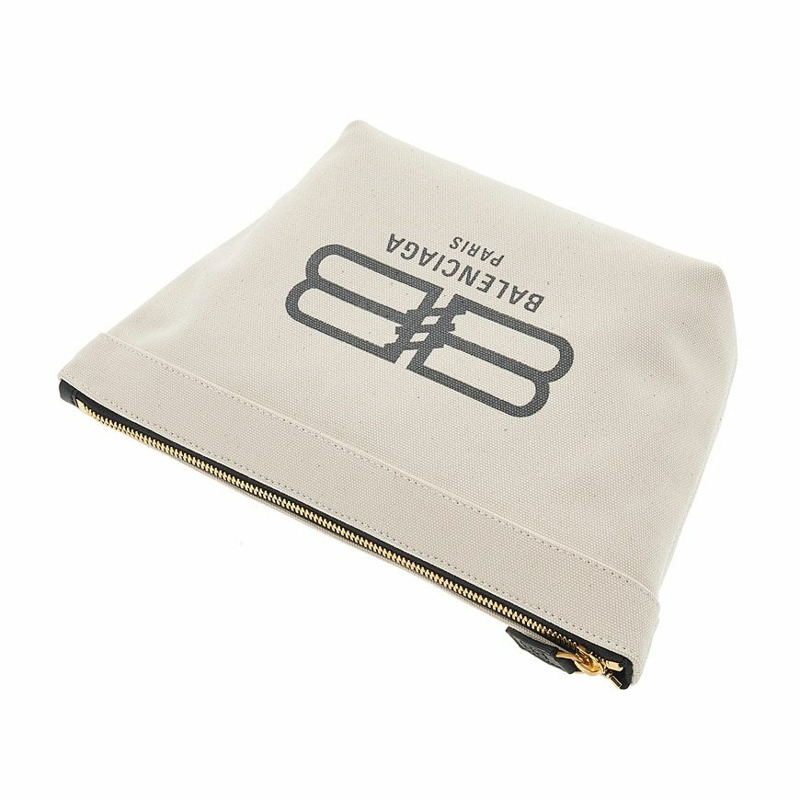 【包稅】BALENCIAGA 女士 BB Logo 手拿包 695536 2108S 9260-3