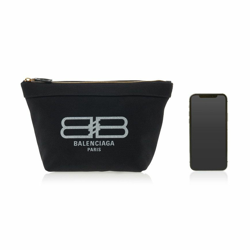 【包稅】BALENCIAGA 女士 BB Logo 手拿包 695536 2108S 1090-5