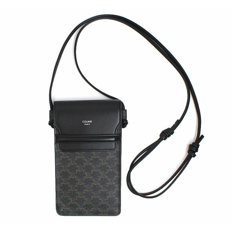 【包稅】CELINE Triomphe帆布手機袋-0