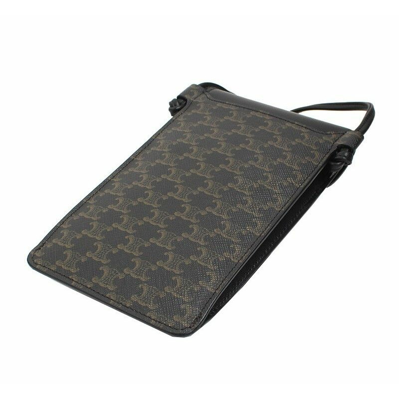 【包稅】CELINE Triomphe帆布手機袋-2