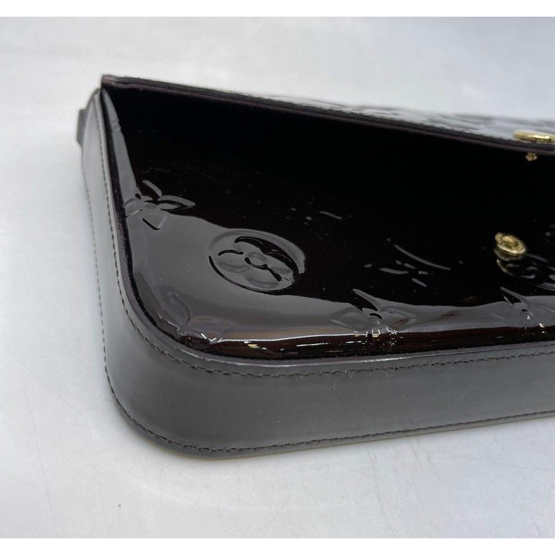 【包稅】LOUIS VUITTON M61267 Felicie Vernis 手拿包斜背包-4