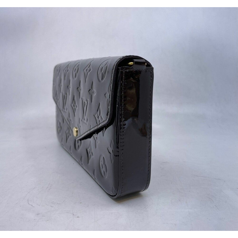 【包稅】LOUIS VUITTON M61267 Felicie Vernis 手拿包斜背包-8