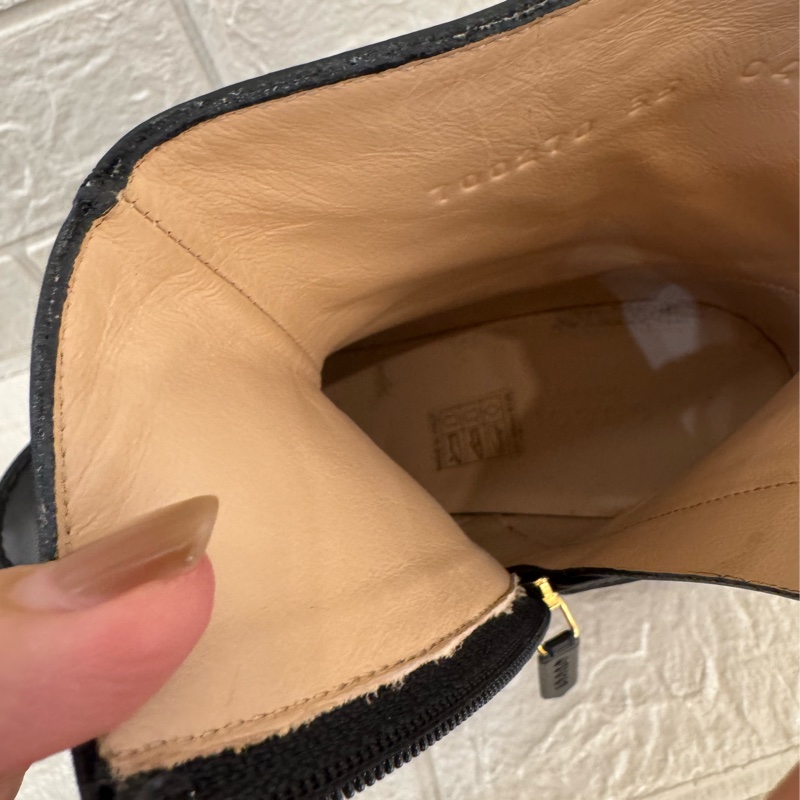 新年到必入手✨Gucci黑色金雙G小鑽厚底靴子 35號-18