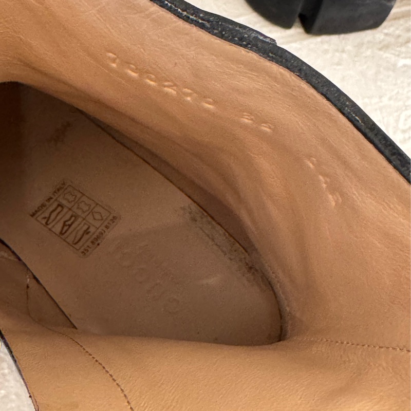 新年到必入手✨Gucci黑色金雙G小鑽厚底靴子 35號-22