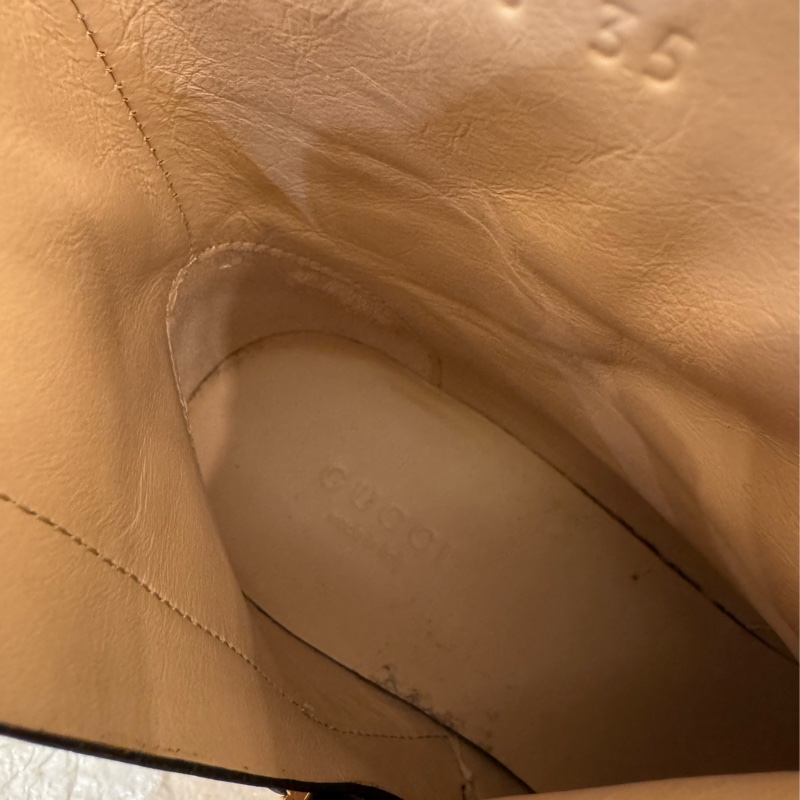 新年到必入手✨Gucci黑色金雙G小鑽厚底靴子 35號-29