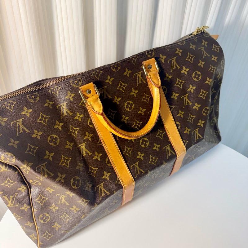 ✔️ LV Louis Vuitton 路易威登 Monogram Keepall 55 M41424手提行李袋-0