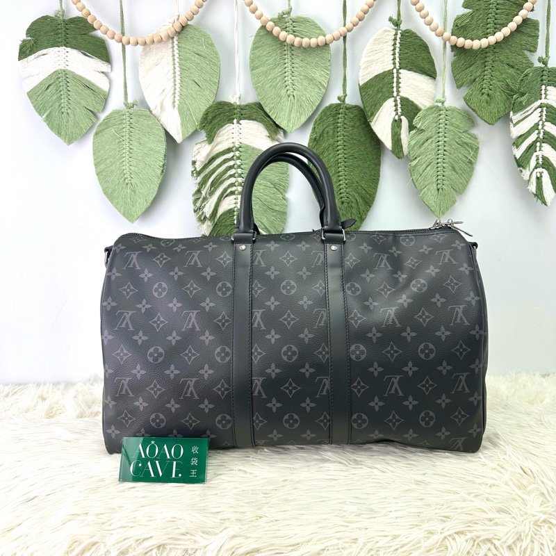 LV Monogram KeepAll 45 晶片款 手提單肩斜肩包-4