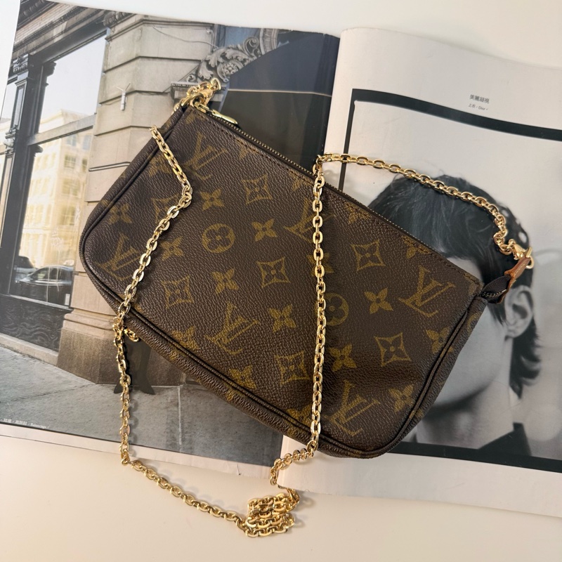 ✔️Louis Vuitton LV M51980 Monogram麻將包/側背包-1