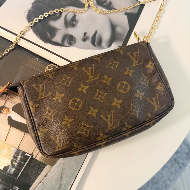 ✔️Louis Vuitton LV M51980 Monogram麻將包/側背包-1