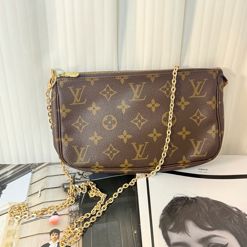 ✔️Louis Vuitton LV M51980 Monogram麻將包/側背包-3