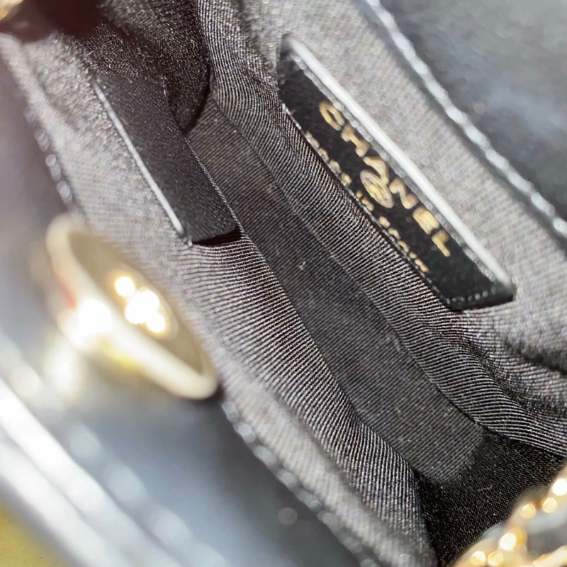 【97%新 ✨ 全網最低價！】31開 Chanel 黑色 mini 小羊皮 22c 小廢包 卡片包 有卡-5