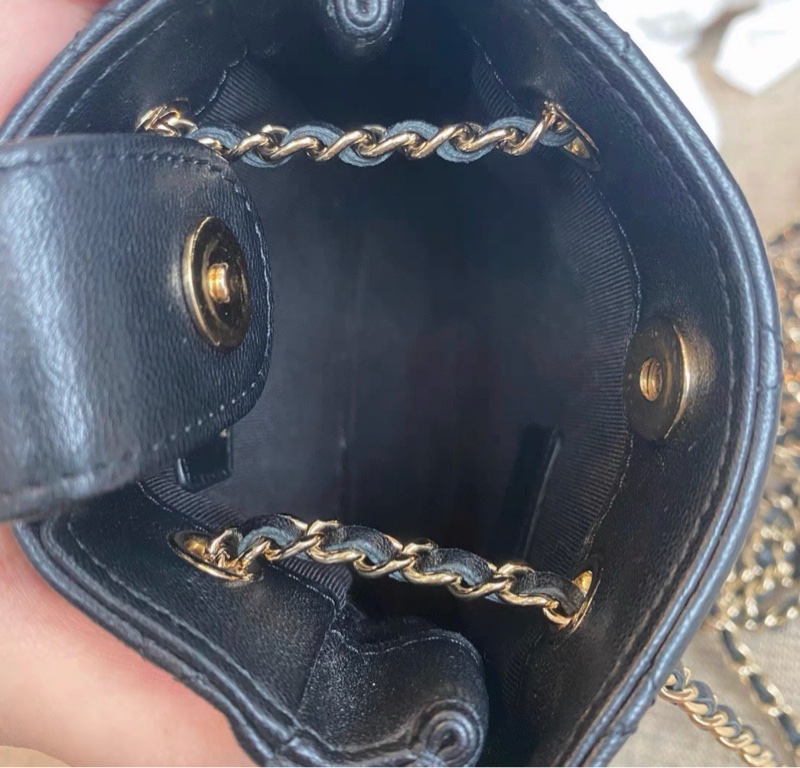 【97%新 ✨ 全網最低價!】Chanel 黑色 mini 小羊皮 小廢包 卡片包-8