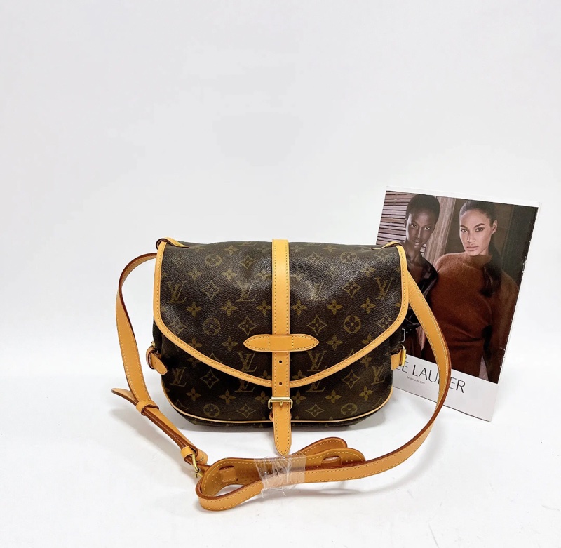 【全網最平✨90%新】LV Saumur 30 小號雙子星斜挎包|郵差包-0