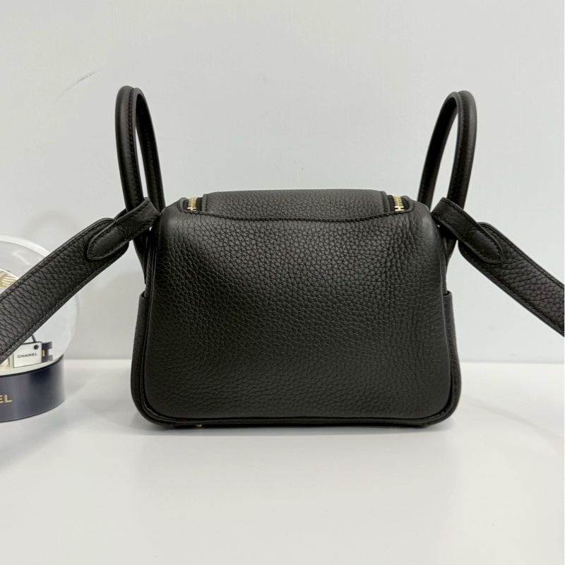Hermes Mini Lindy 黑金 全新全配-1