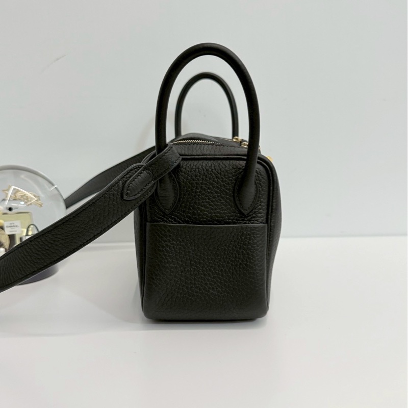 Hermes Mini Lindy 黑金 全新全配-3