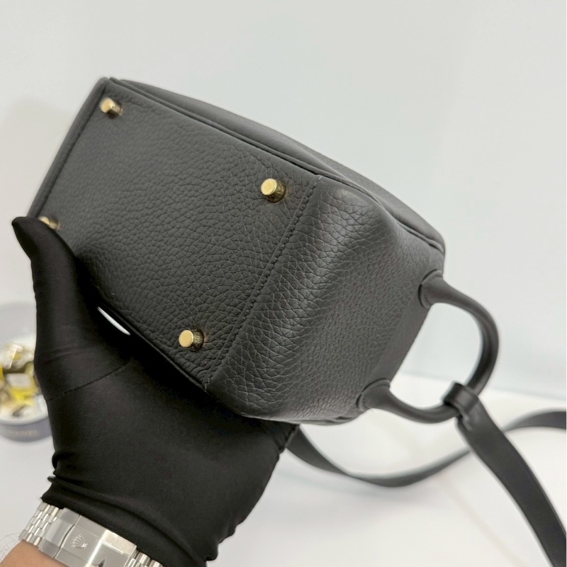 Hermes Mini Lindy 黑金 全新全配-5