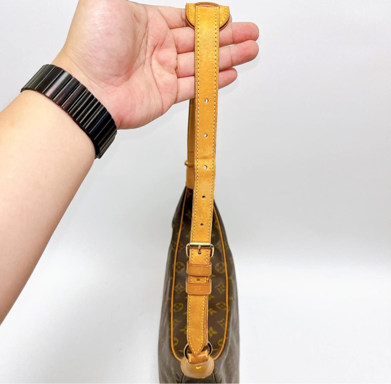 【有塵袋✨92%新】LV Boulogne 中古小號牛角包 經典老花 單肩斜背-6
