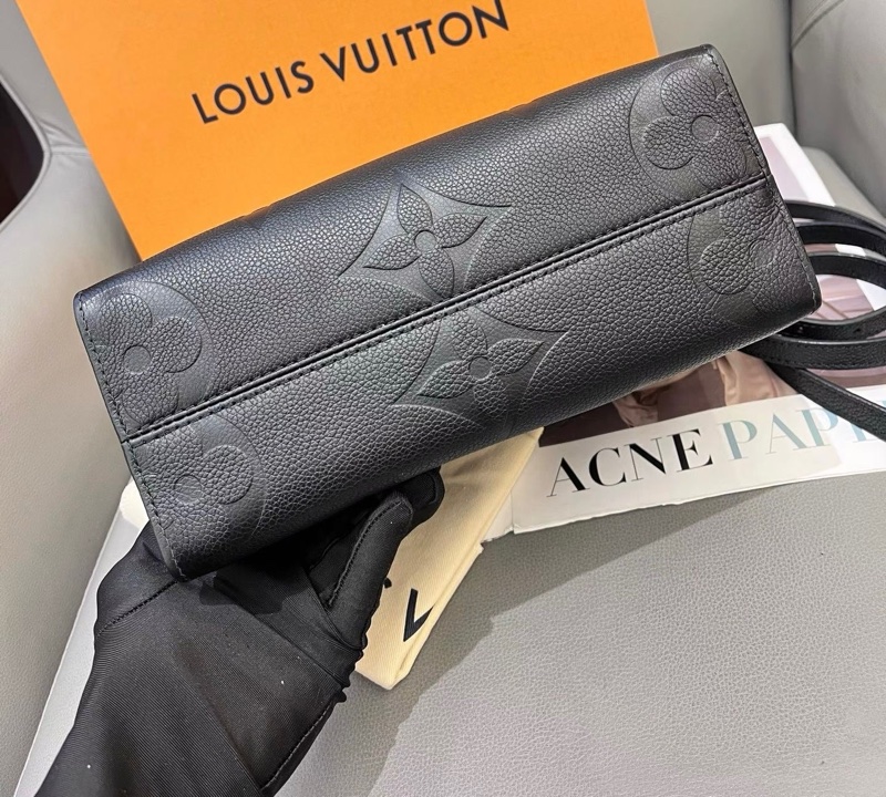 LV 黑色全皮小號onthego tote托特包手提包斜挎包-4