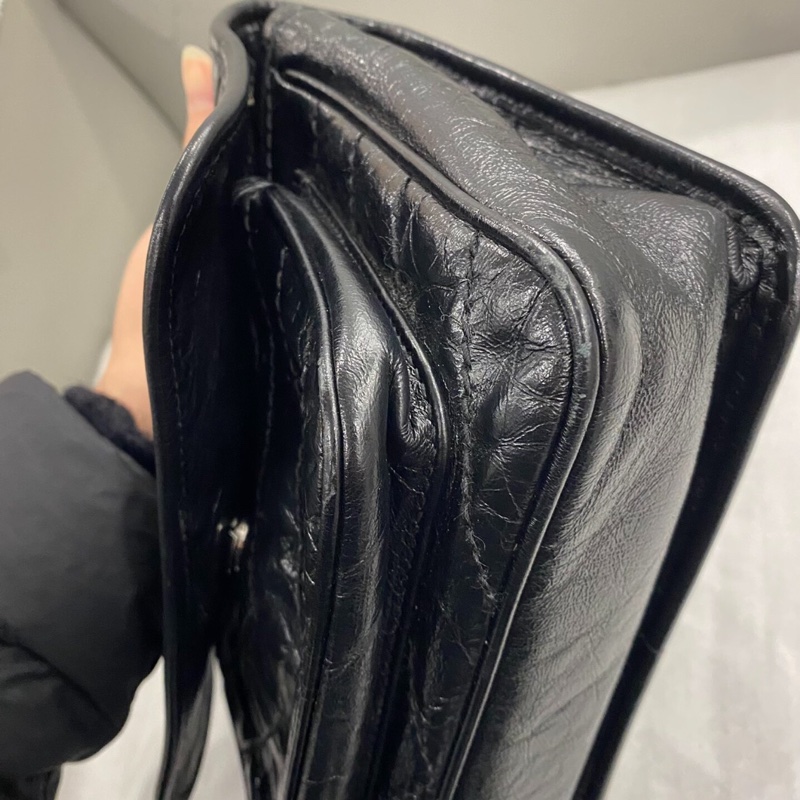 【95%新✨全網最低價】YSL Niki小號黑銀鏈條包|女士包|流浪包|斜挎包|單肩包|郵差包-2