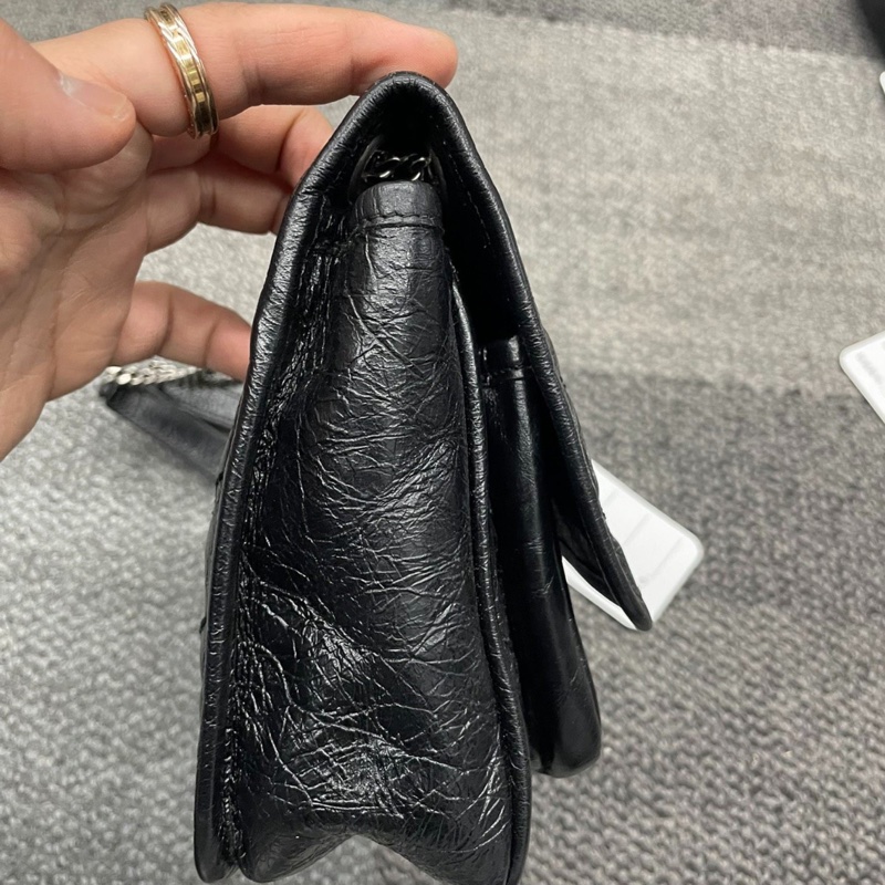 【95%新✨全網最低價】YSL Niki小號黑銀鏈條包|女士包|流浪包|斜挎包|單肩包|郵差包-3