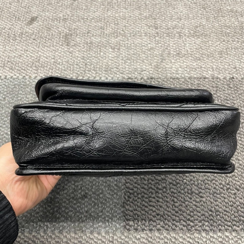 【95%新✨全網最低價】YSL Niki小號黑銀鏈條包|女士包|流浪包|斜挎包|單肩包|郵差包-4