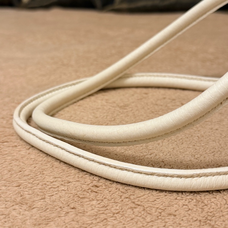 🍒Hermes plume32 白色皮革/帆布拼接款 2F260110-2-17