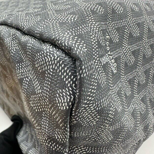 【全網最低價✨98%新】Goyard Hardy pm灰色托特包 戈雅老花tote托特包中號-13