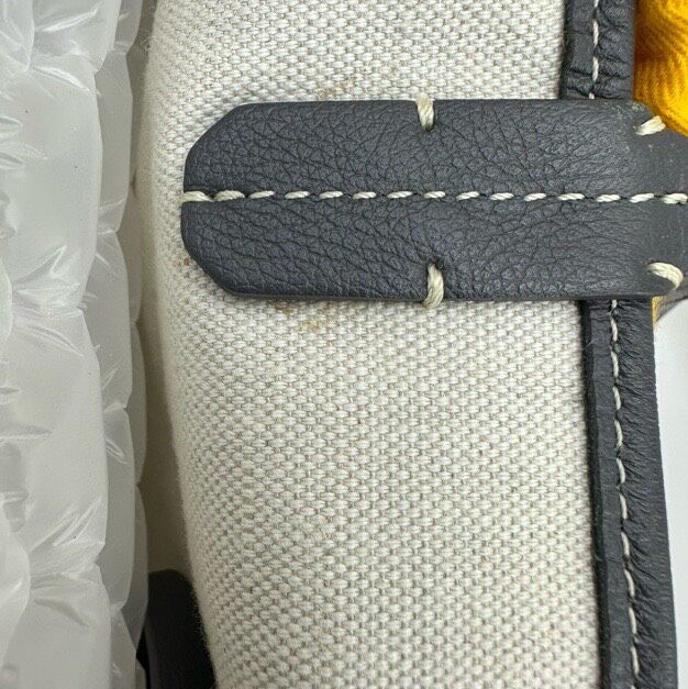 【全網最低價✨98%新】Goyard Hardy pm灰色托特包 戈雅老花tote托特包中號-19