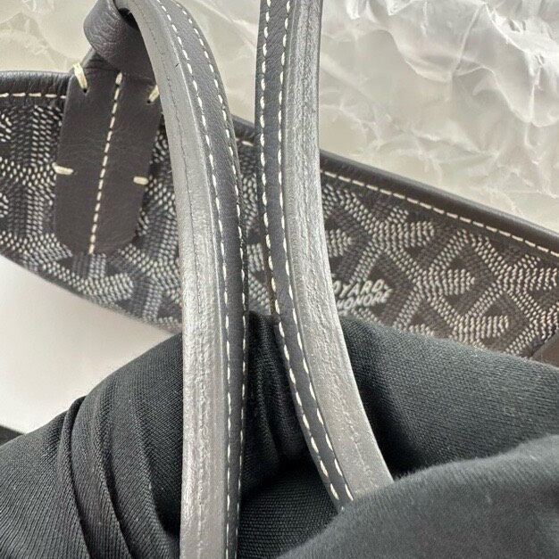 【全網最低價✨98%新】Goyard Hardy pm灰色托特包 戈雅老花tote托特包中號-22