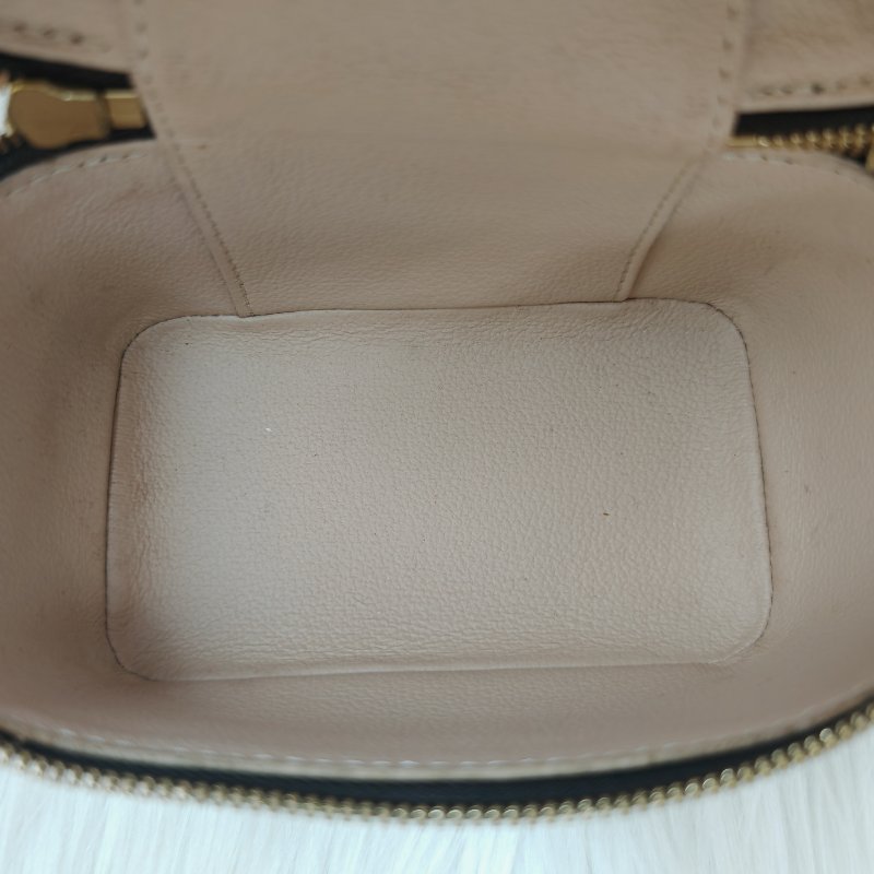 LV Nice 棕色 老花 塗層帆布 nano 化妝包 芯片款-5