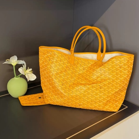 【極好狀況😍全網最便宜✨】Goyard Saint Louis托特包 中號 亮黃色