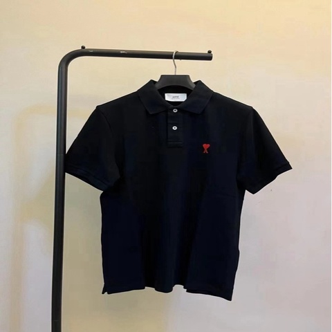 Ami Paris❣️Polo 黑色 男女均可 #S M L XL