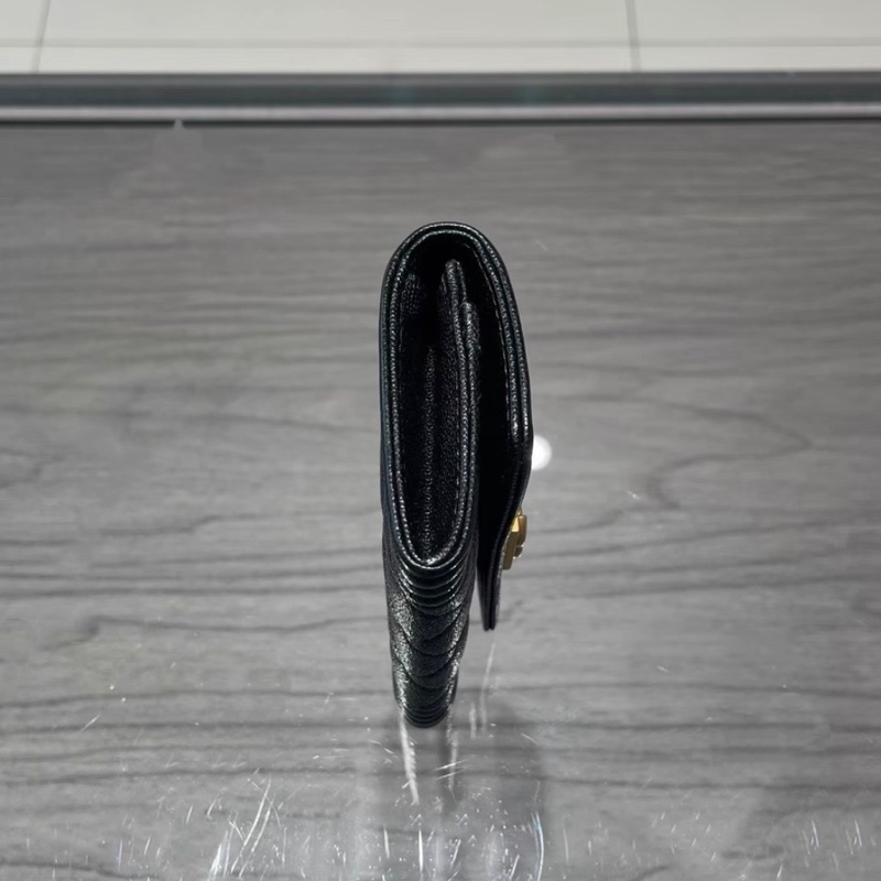 【98%新 ✨ 全網最低價！】Chanel 香奈兒 leboy荔枝紋牛皮 黑金 零錢包卡包-2