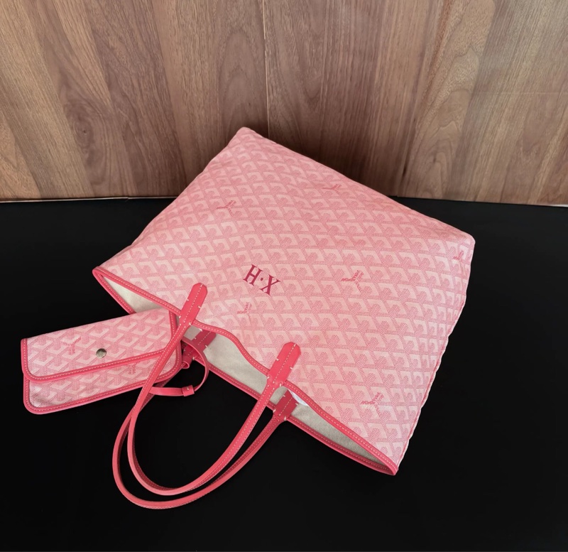 【極稀有櫻花粉😍全網最便宜✨95%新】 Goyard Tote拉鍊款子母購物袋-2