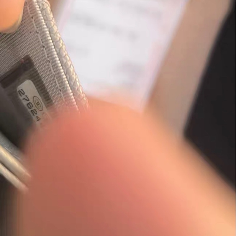 【98%新 ✨ 全網最低價！】Chanel 香奈兒 leboy 零錢包卡包  灰色荔枝牛皮 27開-6