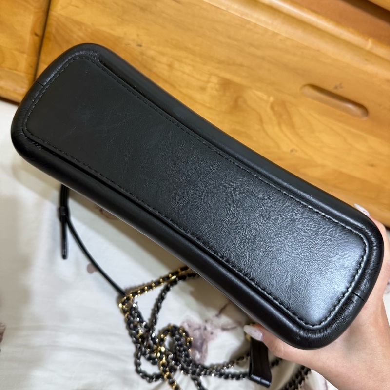 Chanel 香奈兒 菱格紋中號流浪包 奶茶色-7