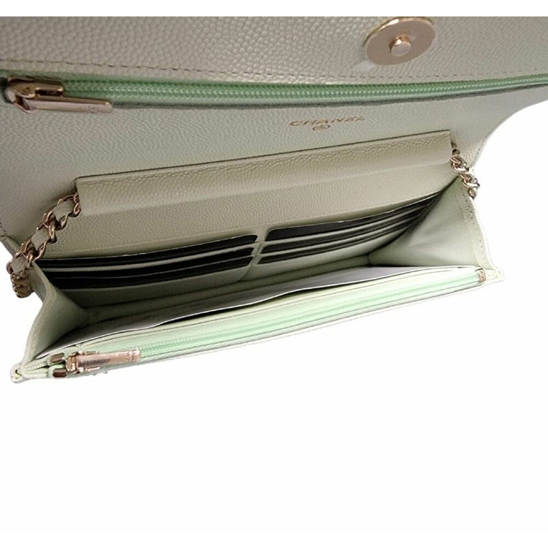 【包稅】CHANEL 全新未使用魚子醬經典斜背包內裡晶片版-5