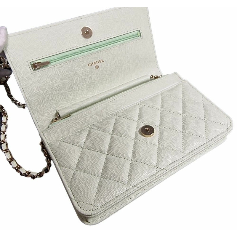 【包稅】CHANEL 全新未使用魚子醬經典斜背包內裡晶片版-13