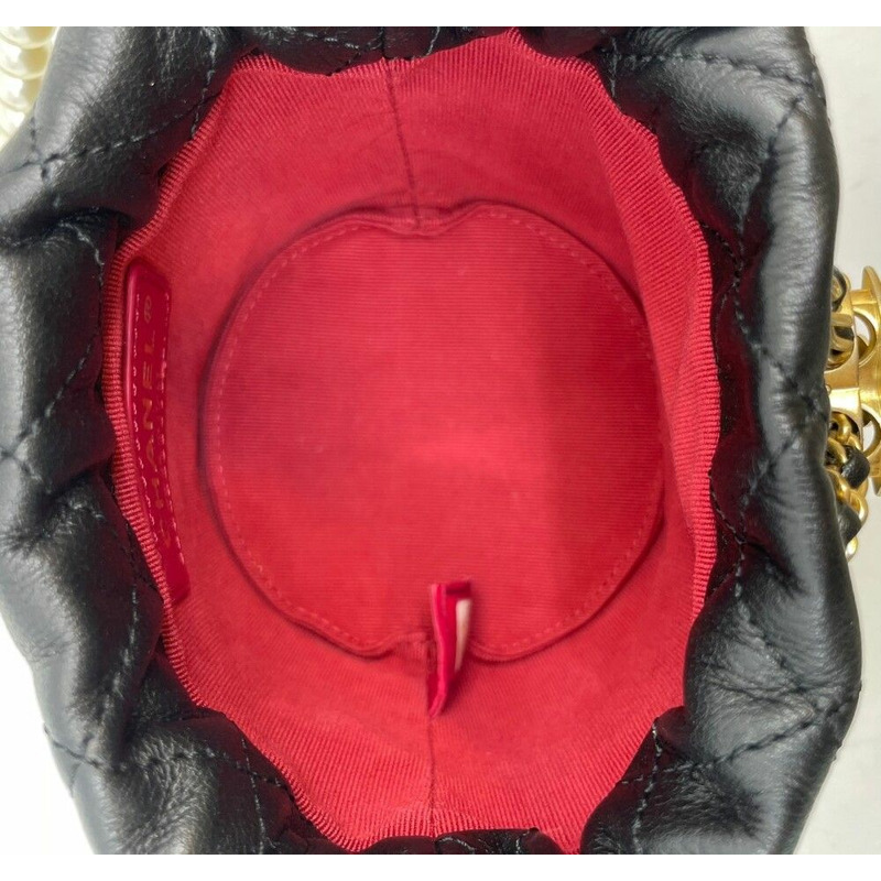 【包稅】CHANEL AS2529 珍珠迷你抽繩斜背包-3