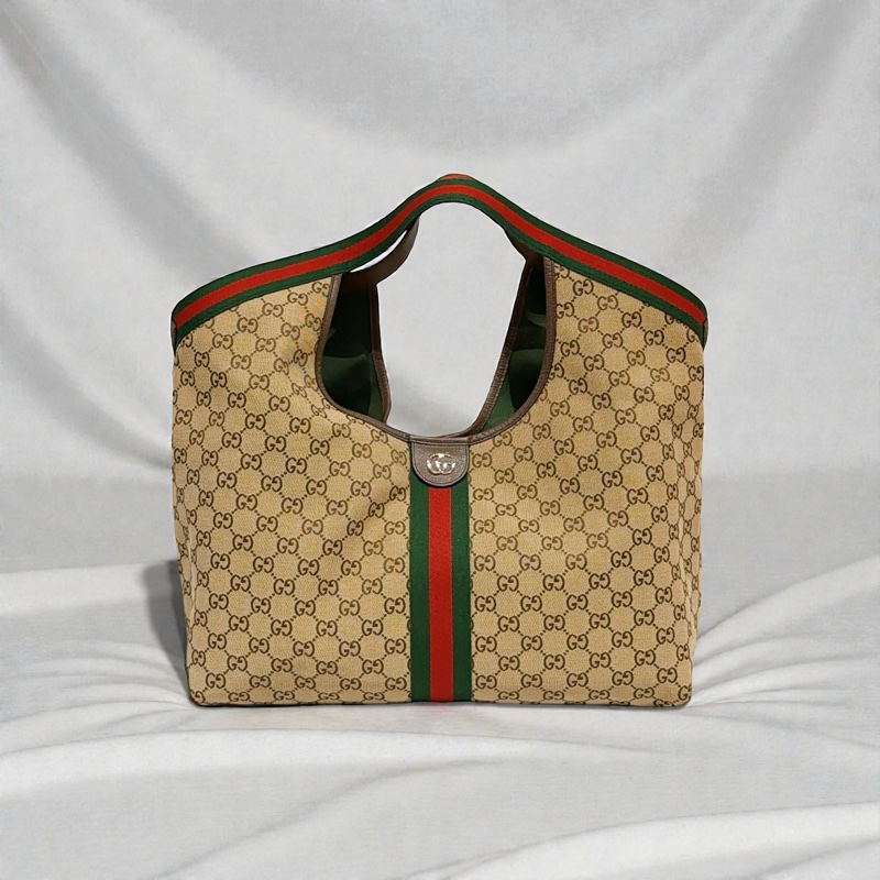 莉亞精品♡ Gucci 新款托特包 九新美包-0