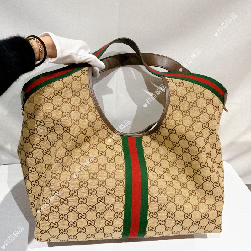 莉亞精品♡ Gucci 新款托特包 九新美包-3