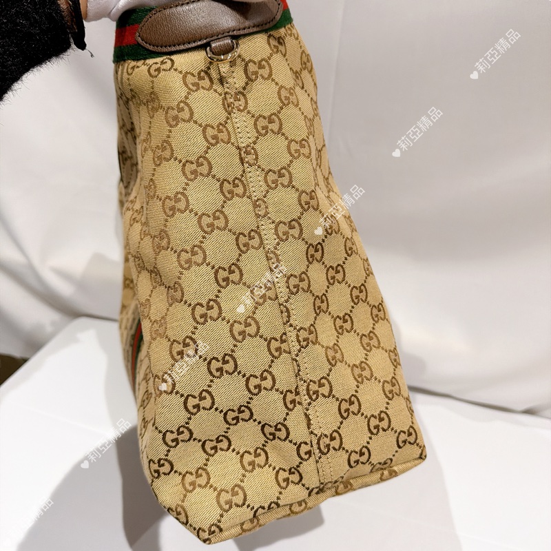 莉亞精品♡ Gucci 新款托特包 九新美包-5