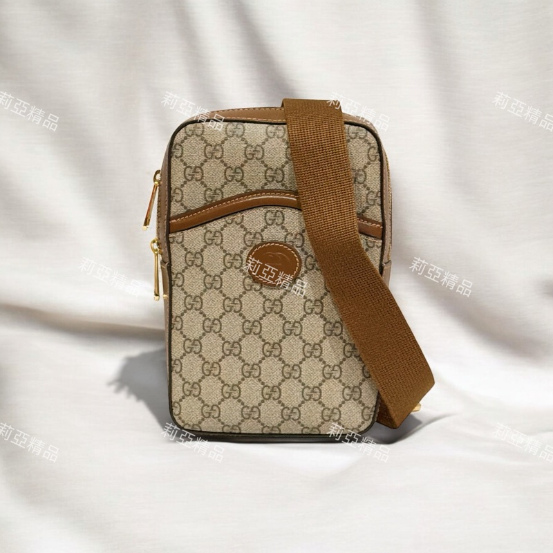莉亞精品♡ Gucci 胸包 二手美包-0