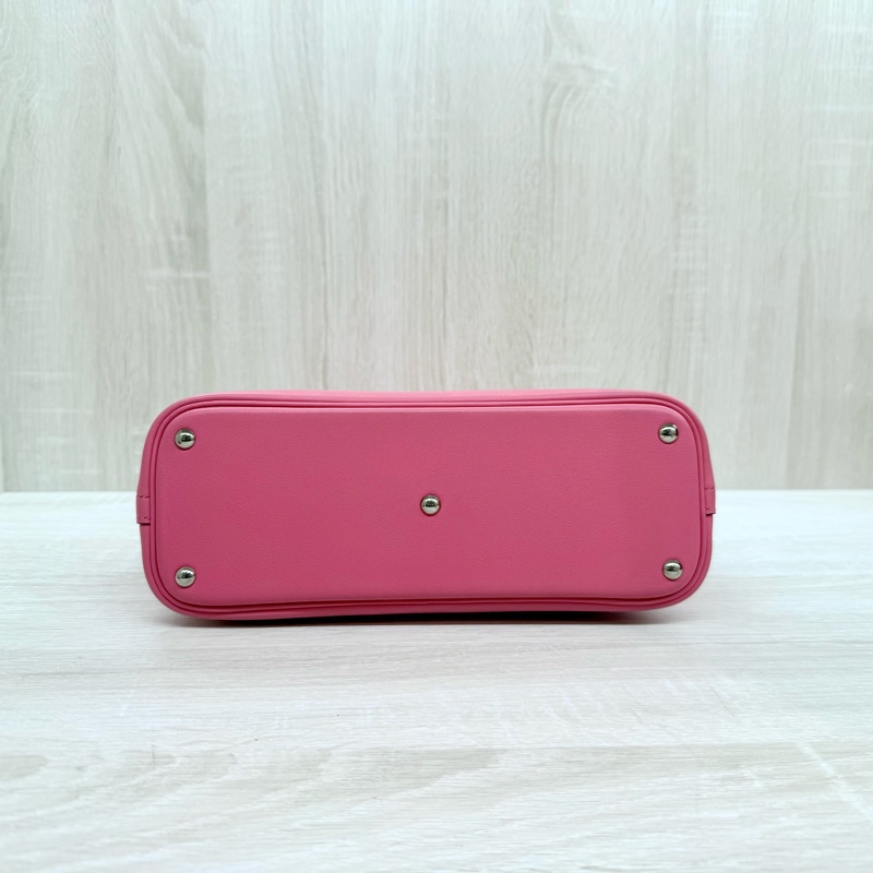 HERMES 8W杜鵑粉Swift皮銀釦Bolide27cm-4