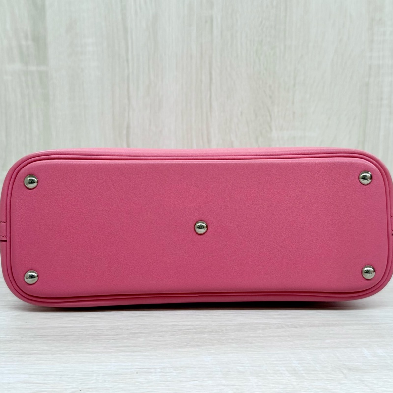 HERMES 8W杜鵑粉Swift皮銀釦Bolide27cm-15