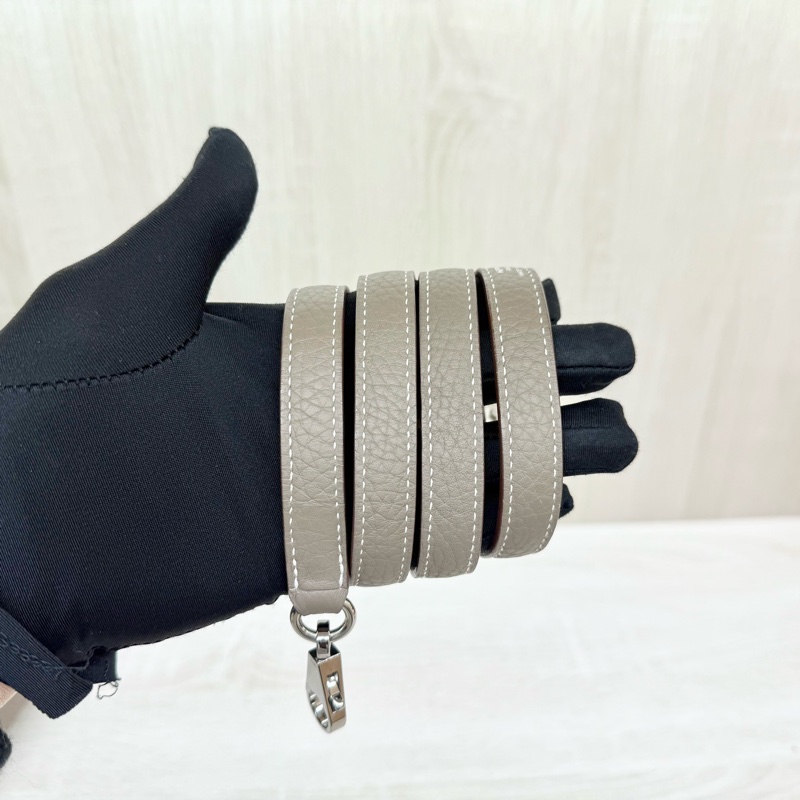 Hermes 18大象灰T/C皮銀扣bolide 31cm手提側背包-15