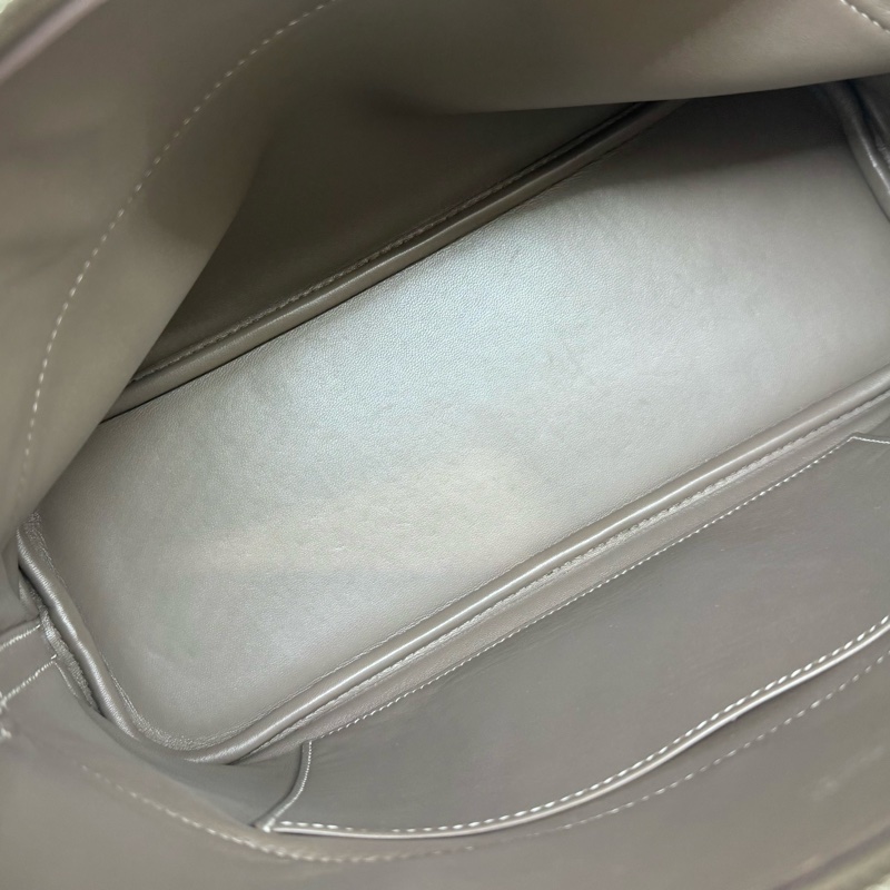 Hermes 18大象灰T/C皮銀扣bolide 31cm手提側背包-20