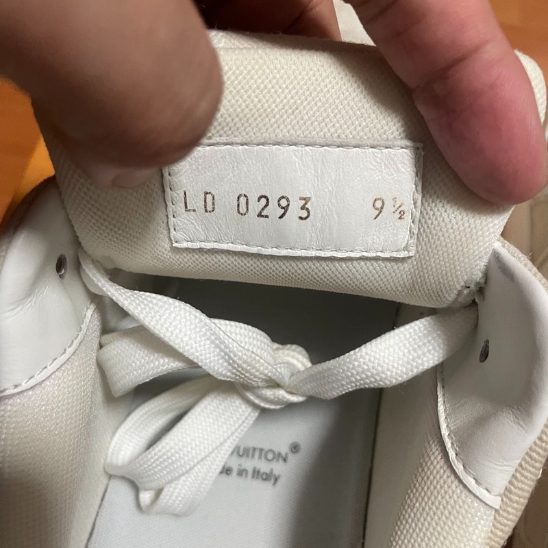 路易威登Lv Trainer白牛仔正品低幫板鞋 米色 43.5碼-5