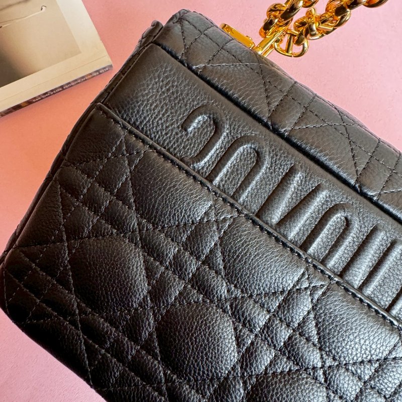 🎉絕美包款 Dior 黑色蒙田肩背斜背兩用包-7
