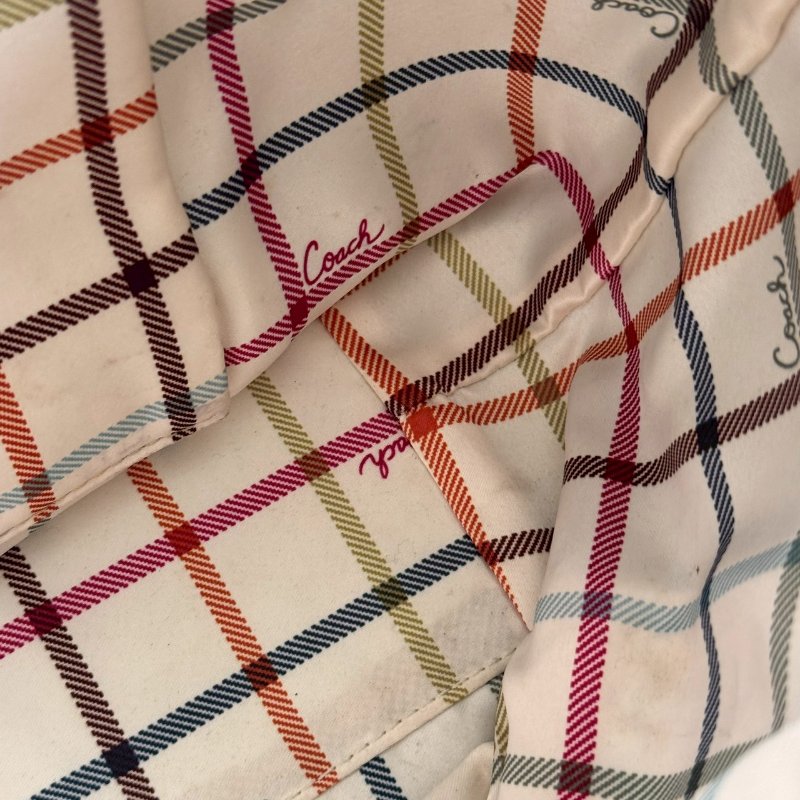 🎉通勤必備 破碎感 COACH 焦糖色皮革肩背包-31